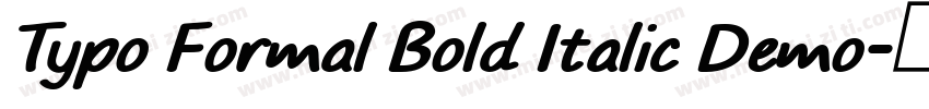 Typo Formal Bold Italic Demo字体转换